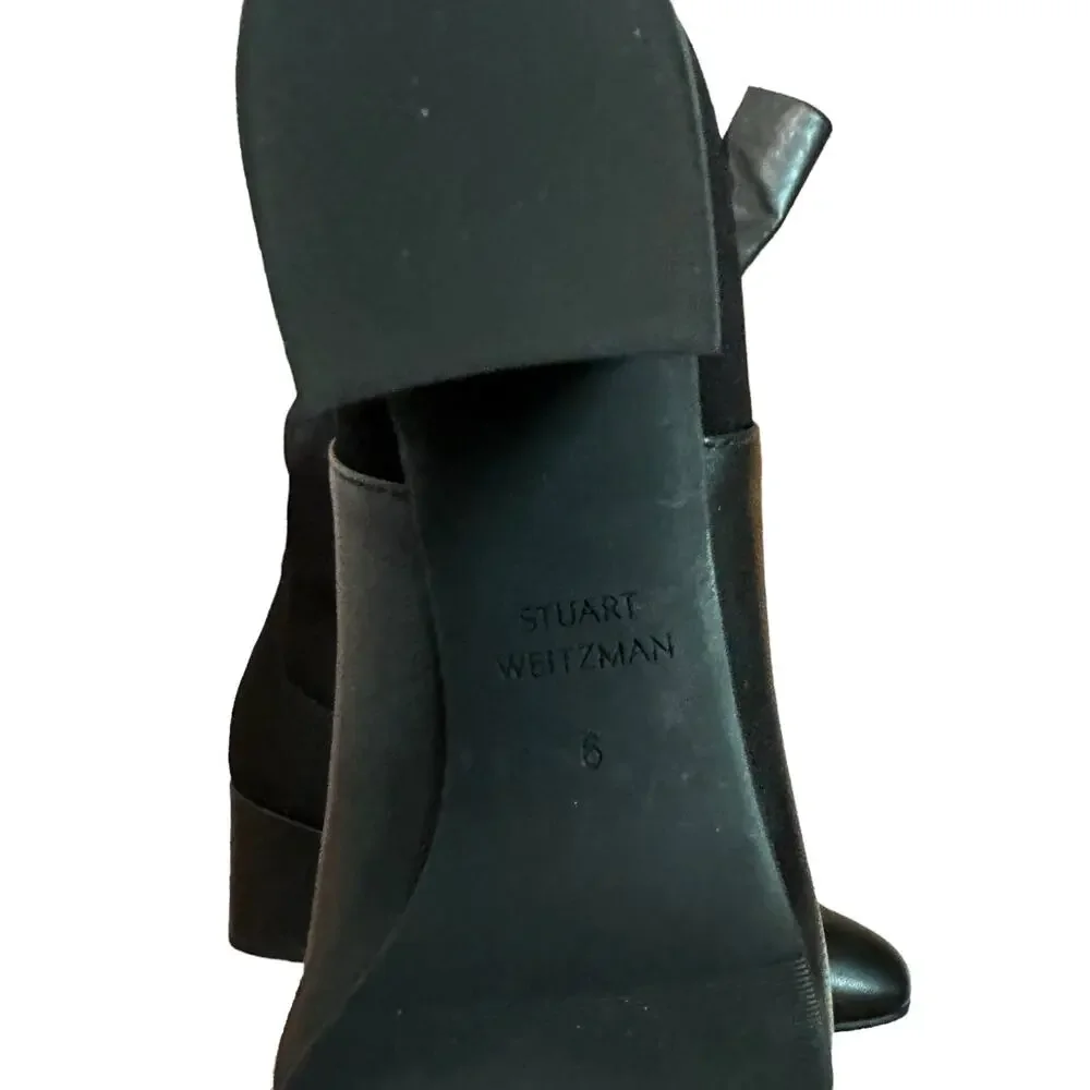 NEW Stuart Weitzman Gillian 60 Boots Black Leather